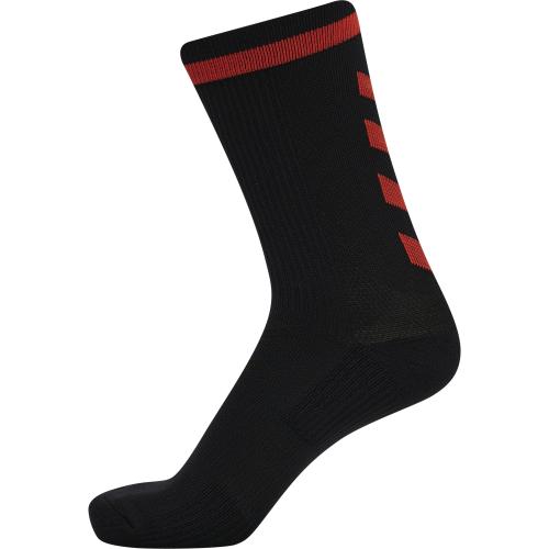 Hummel Elite Indoor Sock Low Pa – black/cherry tomato (Grösse: 46-48)