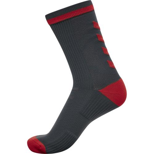 Hummel Elite Indoor Sock Low Pa - ebony/flame scarlet (Grösse: 35-38)