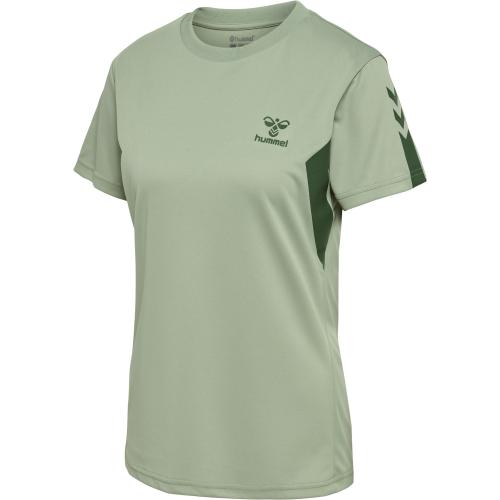 Hummel Hmlactive Pl Jersey S/S Woman - desert sage (Grösse: XS)