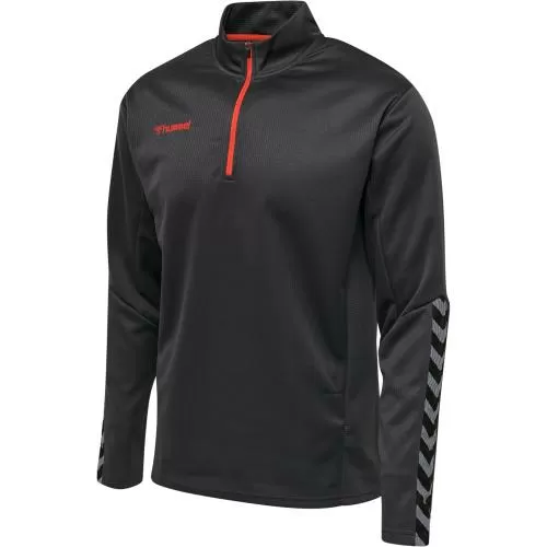 Hummel Hmlauthentic Half Zip Sweatshirt - asphalt
