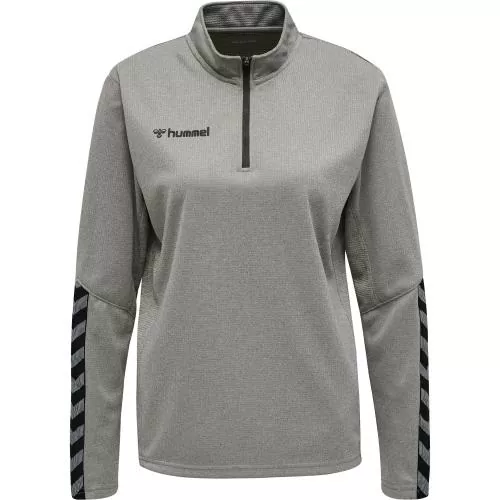 Hummel Hmlauthentic Half Zip Sweatshirt Woman - grey melange