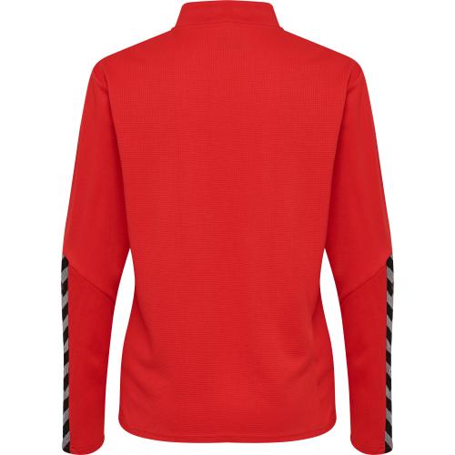 Hummel Hmlauthentic Half Zip Sweatshirt Woman - true red