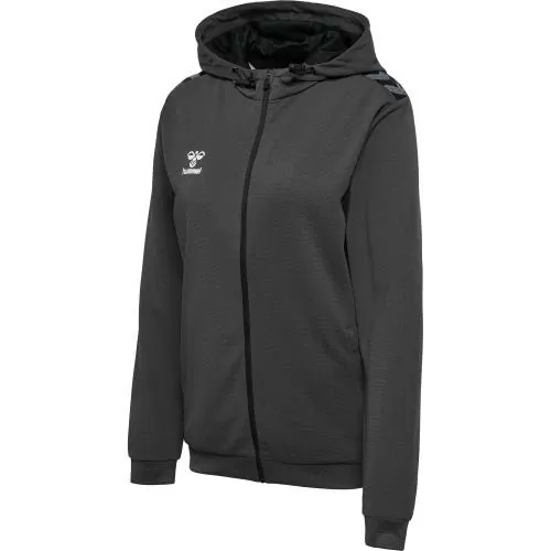 Hummel Hmlauthentic Pl Zip Hoodie Woman - asphalt