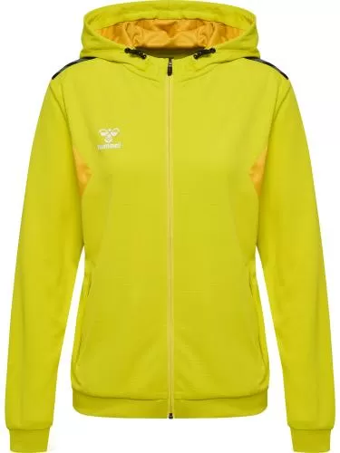 Hummel Hmlauthentic Pl Zip Hoodie Woman - blazing yellow