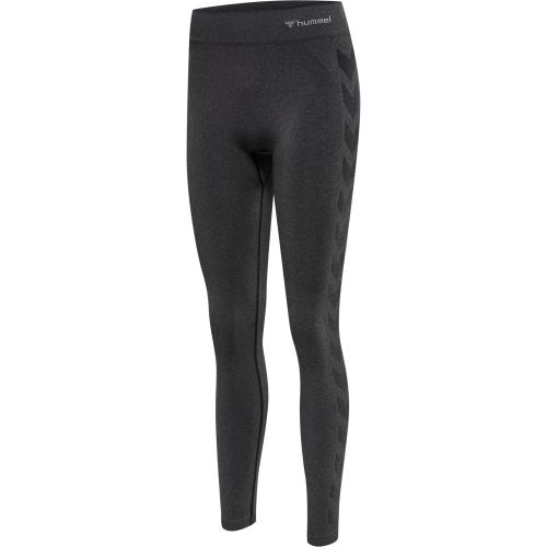 Hummel Hmlci Seamless Mid Waist Tights - black melange (Grösse: S)