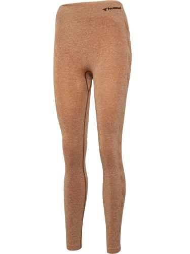 Hummel Hmlci Seamless Mid Waist Tights - mocha bisque melange (Grösse: S)