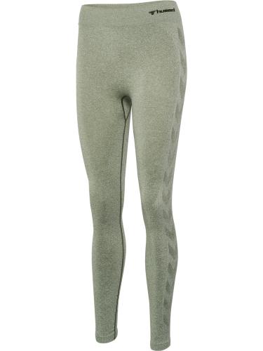 Hummel Hmlci Seamless Mid Waist Tights - seagrass melange (Grösse: XS)