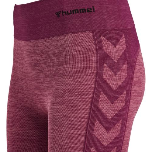 Hummel Hmlclea Seamless Mid Waist Tights - grape wine/crushed berry mel