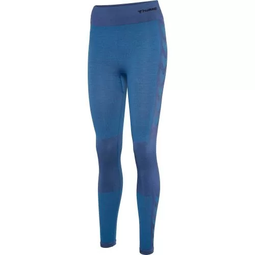 Hummel Hmlclea Seamless Mid Waist Tights - riviera/insignia blue melange