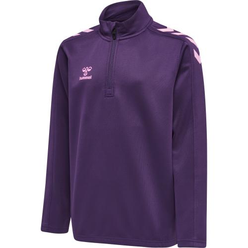 Hummel Hmlcore Xk Half Zip Poly Sweat Kids - acai (Grösse: 176)