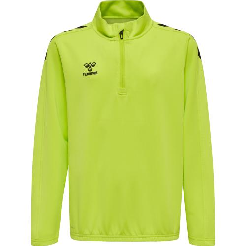 Hummel Hmlcore Xk Half Zip Poly Sweat Kids - lime popsicle