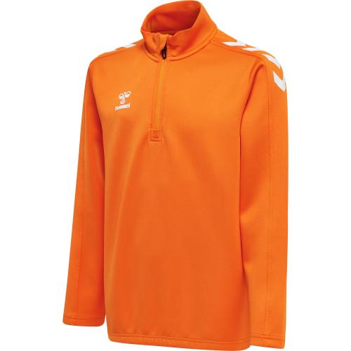 Hummel Hmlcore Xk Half Zip Poly Sweat Kids – orange tiger (Grösse: 176)
