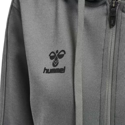 Hummel Hmlcore Xk Poly Zip Hood Sweat Woman - grey melange