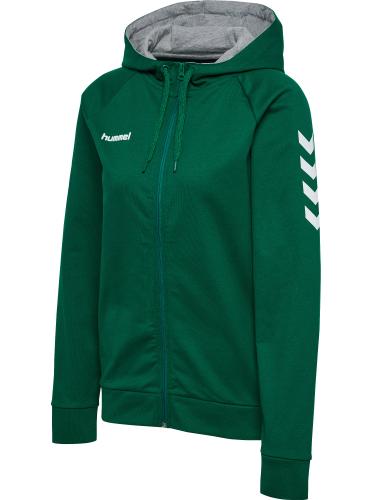 Hummel Hmlgo Cotton Zip Hoodie Woman – evergreen (Grösse: 2XL)