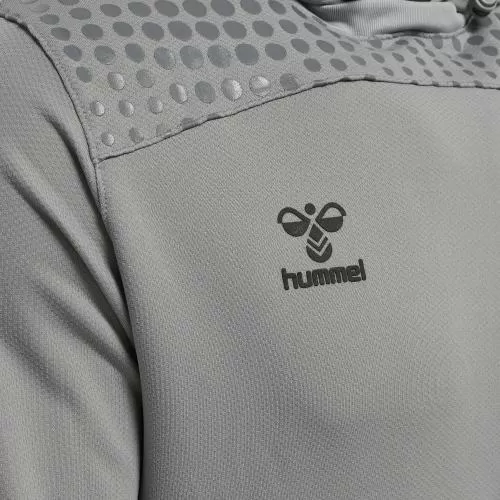 Hummel Hmllead Poly Hoodie - grey melange