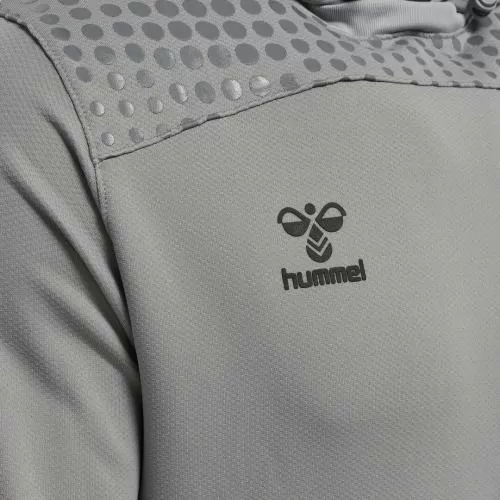 Hummel Hmllead Poly Hoodie - grey melange