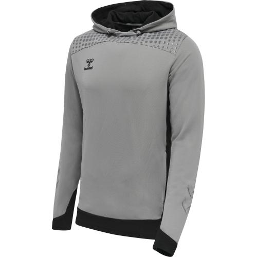 Hummel Hmllead Poly Hoodie - grey melange (Grösse: S)