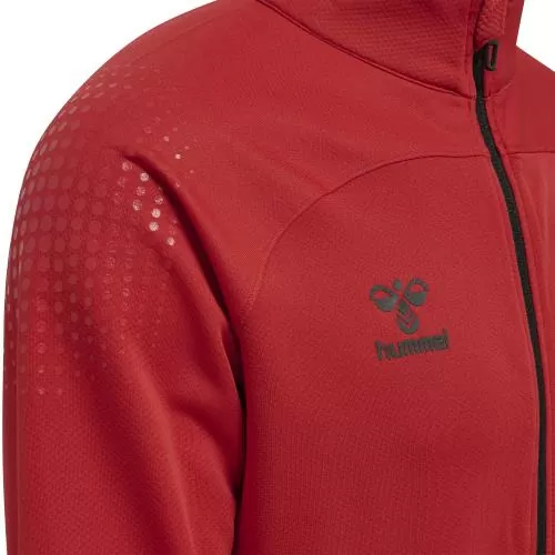 Hummel Hmllead Poly Zip Jacket - true red