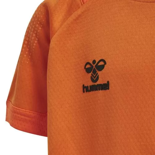 Hummel Hmllead S/S Poly Jersey Kids - orange tiger
