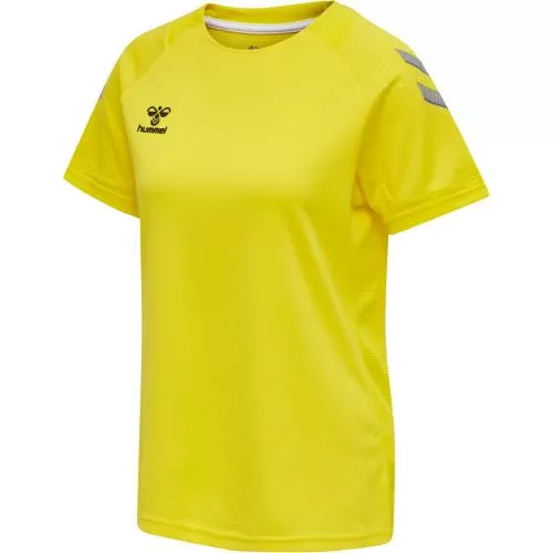 Hummel Hmllead S/S Poly Jersey Women - blazing yellow