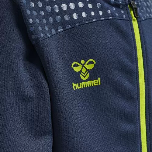 Hummel Hmllead Zip Poly Hoodie Kids - dark denim
