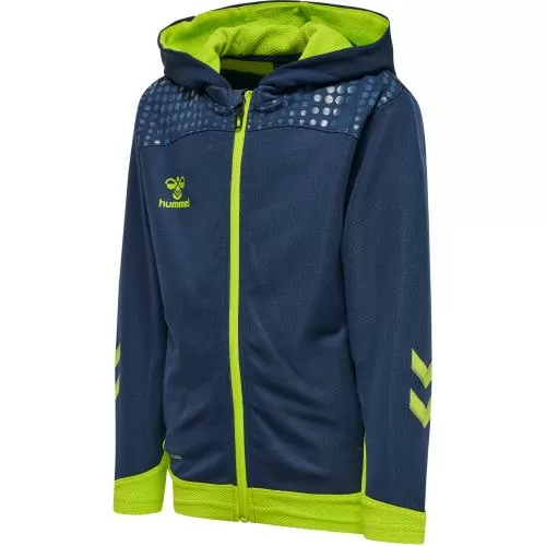 Hummel Hmllead Zip Poly Hoodie Kids - dark denim