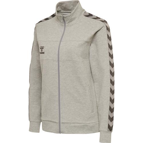 Hummel Hmlmove Classic Zip Jacket Woman - grey melange (Grösse: S)