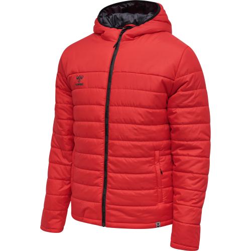 Hummel Hmlnorth Quilted Hood Jacket – true red (Grösse: S)