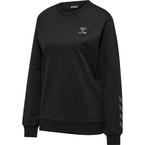 Hummel Hmloffgrid Cotton Sweatshirt Wo – jet black/forged iron (Grösse: XS)