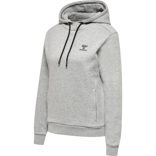Hummel Hmloffgrid Hoodie Wo – grey melange/forged iron (Grösse: L)