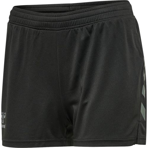 Hummel Hmlongrid Poly Shorts Wo – jet black/forged iron (Grösse: XS)