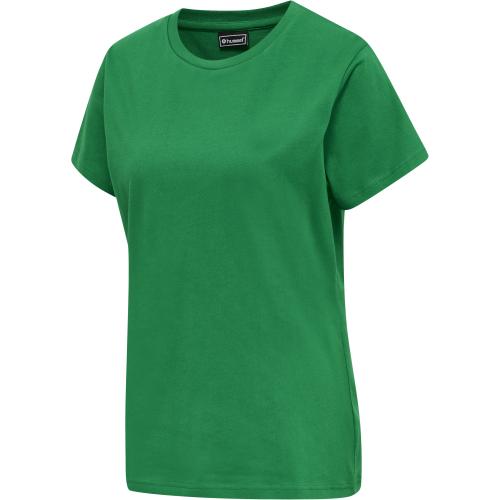 Hummel Hmlred Basic T-Shirt S/S Woman - jolly green (Grösse: S)