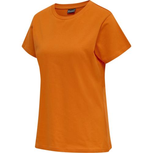 Hummel Hmlred Basic T-Shirt S/S Woman - orange tiger (Grösse: S)