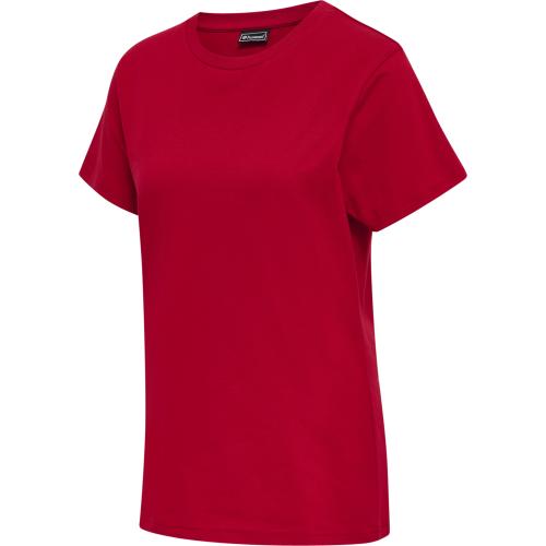 Hummel Hmlred Basic T-Shirt S/S Woman - tango red (Grösse: S)