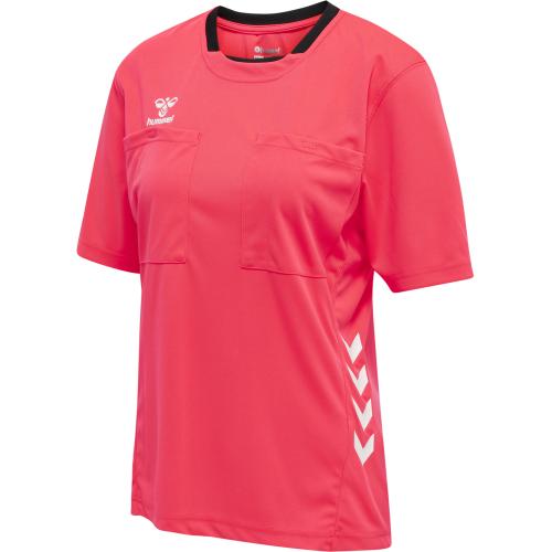 Hummel Hmlreferee Chevron Wo Jersey S/S - diva pink (Grösse: L)