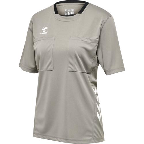 Hummel Hmlreferee Chevron Wo Jersey S/S - steeple gray (Grösse: XS)