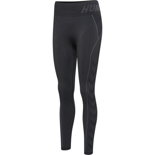 Hummel Hmlte Christel Seamless Mw Tights - black/asphalt melange (Grösse: XS)