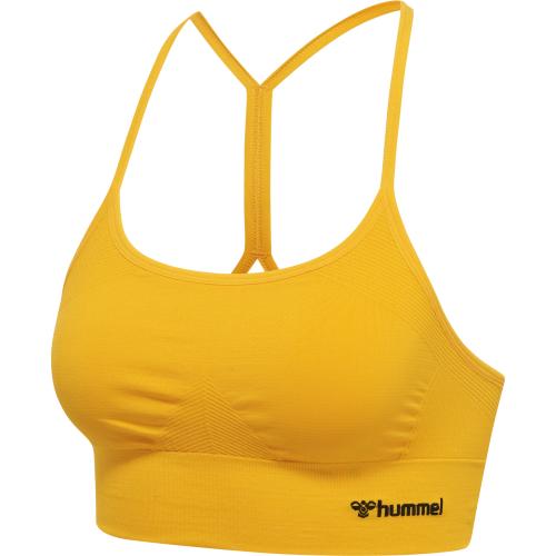 Hummel Hmltiffy Seamless Sports Top – saffron (Grösse: XS)