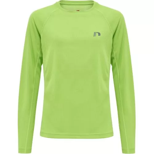 Hummel Kids Core Running T-Shirt L/S - green flash