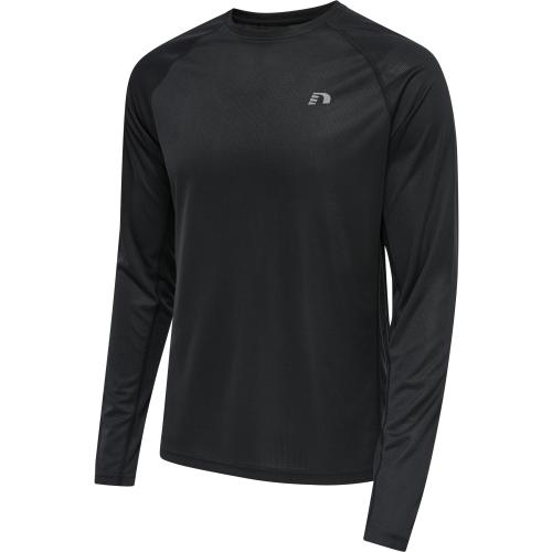 Newline Men Core Running T-Shirt L/S - black (Grösse: XL)
