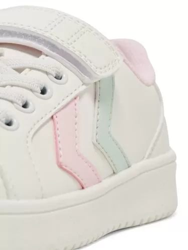 Hummel Derby Court Jr - white/pink
