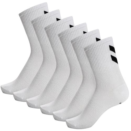 Einzelstück Hummel Hmlchevron 6-Pack Socks - white/white