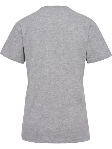 Hummel Hmlelemental Logo Cotton Tee Woman - grey melange