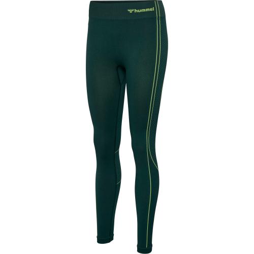 Hummel Hmlmt Zone Seamless Mw Tights - deep teal/sulphur spring (Grösse: XS)