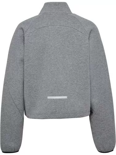Hummel Hmltech Fleece Women Boxy Half Zip - grey melange