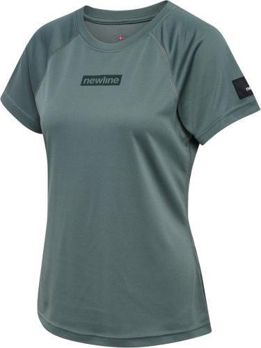 Einzelstück Newline Nwlcharge Mesh T-Shirt W - balsam green