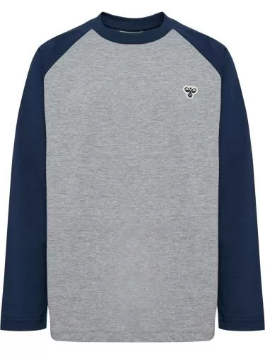 Hummel hmlJr Raglan Loose T-Shirt L/S Bee - dress blues