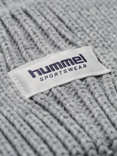 Hummel hmlJr Heavy Rib Knit Beanie - grey melange