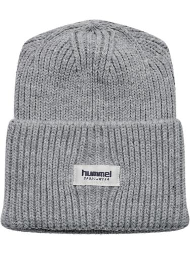 Hummel hmlJr Heavy Rib Knit Beanie - grey melange
