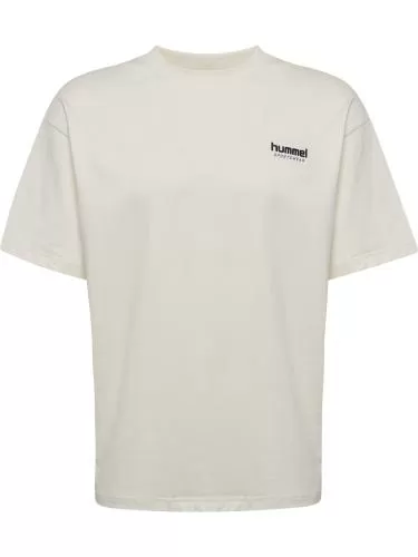 Hummel hmlLoose T-Shirt S/S Whistle - blanc de blanc/royal purple